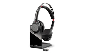 Poly Voyager Focus MS B825 Wireless Noise Cancelling Headset with Stand USB-A (202652-102) - SourceIT