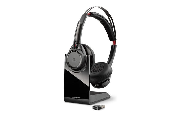 Poly Voyager Focus MS B825 Wireless Headset w/Stand USB-A