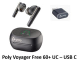 Most Affordable Poly Voyager Free 60+ UC/MS Touchscreen Charging Case True Wireless Earbuds (Black) at SourceIT