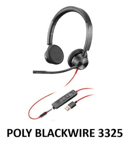 High-Quality Poly/Plantronics BLACKWIRE 3325 Series UC Headset at SourceIT Singapore