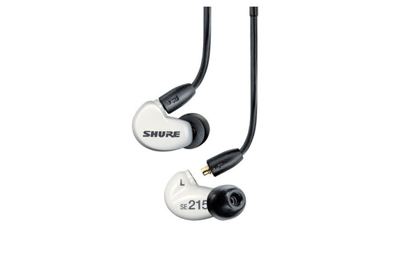 Shure Aonic 215 Sound Isolating Earphones With Integrated Remote and Mic White (SE215DYWH+UNI-A) - SourceIT