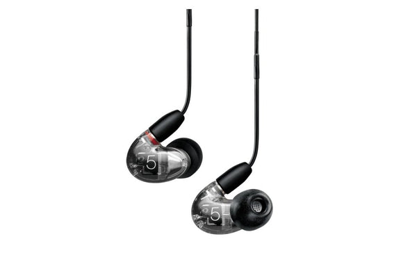 Shure Aonic 5 Triple HD Balanced Armature Drivers Sound Isolating Earphones Clear (SE53BACL+UNI-A) - SourceIT