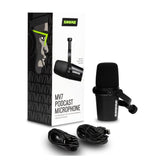 Shure MV7 Dynamic Podcasting Microphone, XLR/USB Output Black (MV7-K) - SourceIT