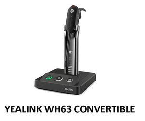 High-quality Yealink WH63 Convertible Wireless DECT Headset (USB-A) - SourceIT